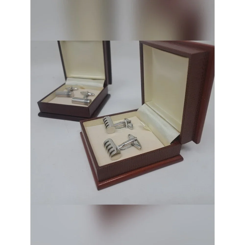 Vintage 70s 80s Men's Cufflinks Set of 2 Cuff Links High Quality